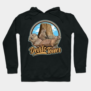 Prairie Dogs Devils Tower National Park Monument Wyomi Hoodie